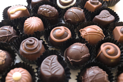 Sugar free chocolate truffle selection.