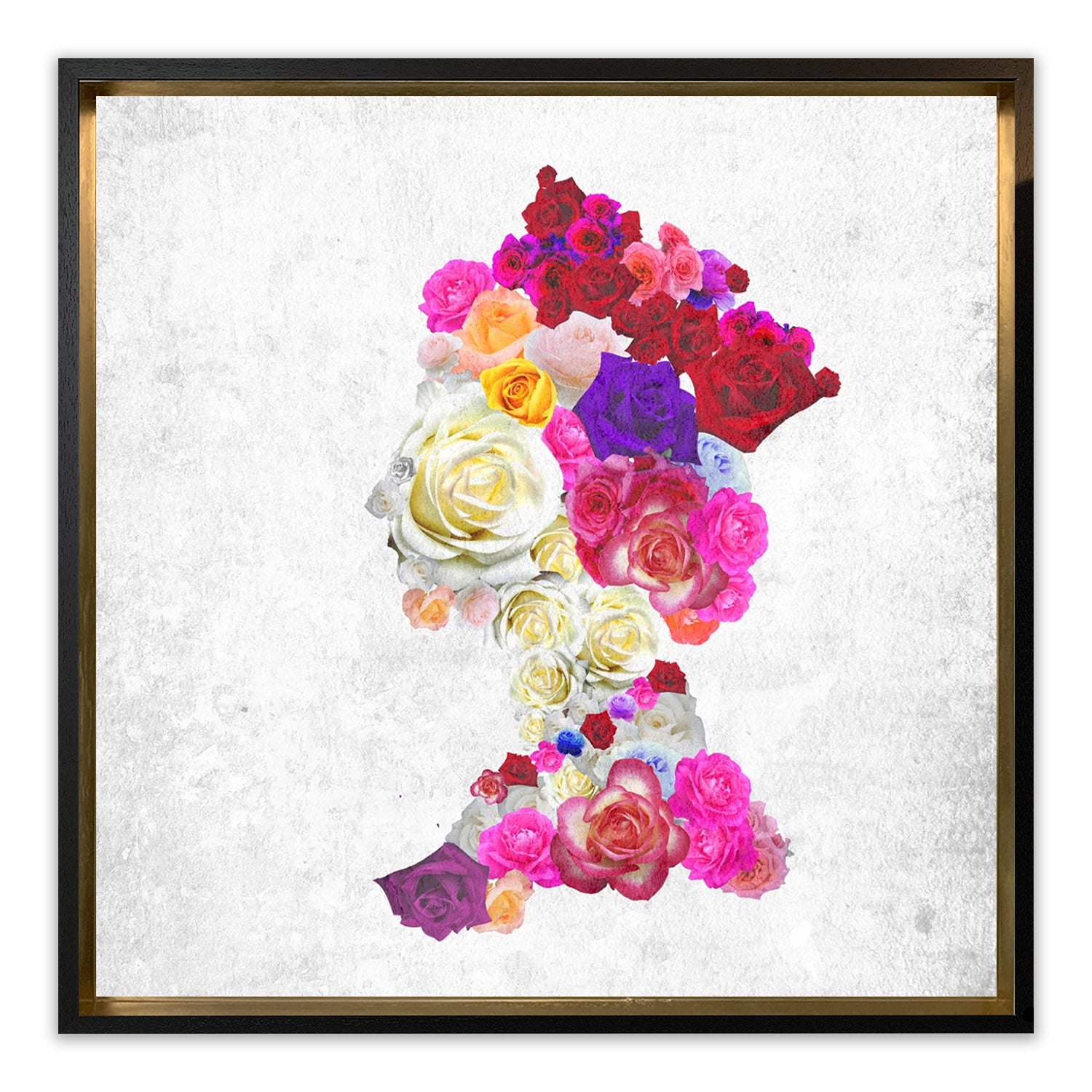 INLAY FRAME CUSTOM - WHITE with GOLD INLAY