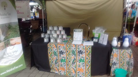 Maisha Tea Table Goldstream Station James Bay Farmers Market