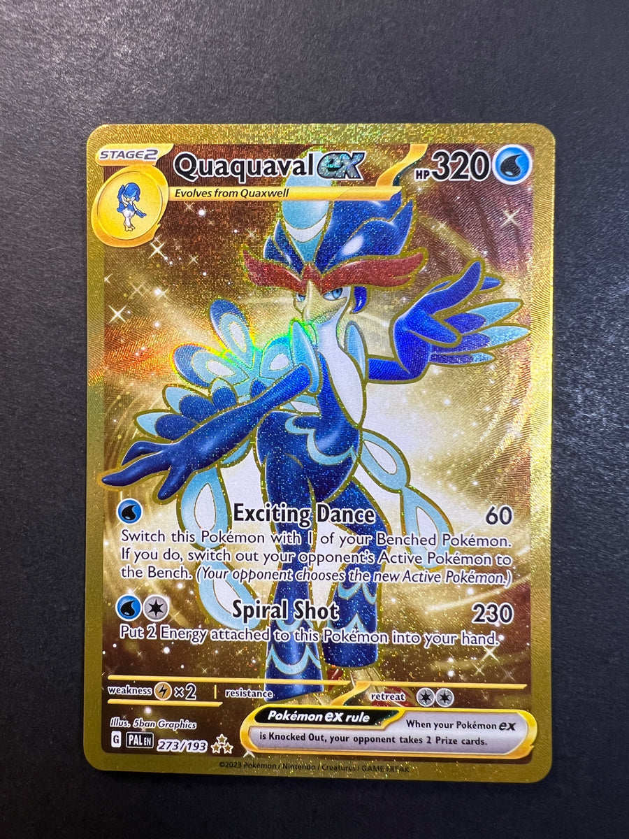 Quaquaval ex 273/193 Gold Full Art Secret Rare Paldea Evolved JAB