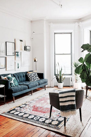 How To Create A Scandinavian + Bohemian Living Room - The Mood Palette