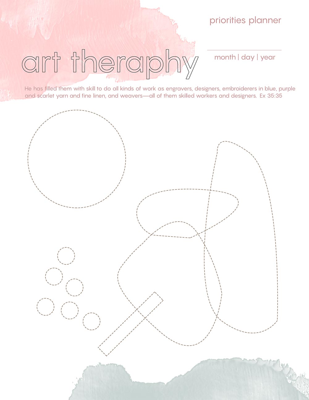 Art Therapy - Printable Blog Post - Beautiful Word Blog
