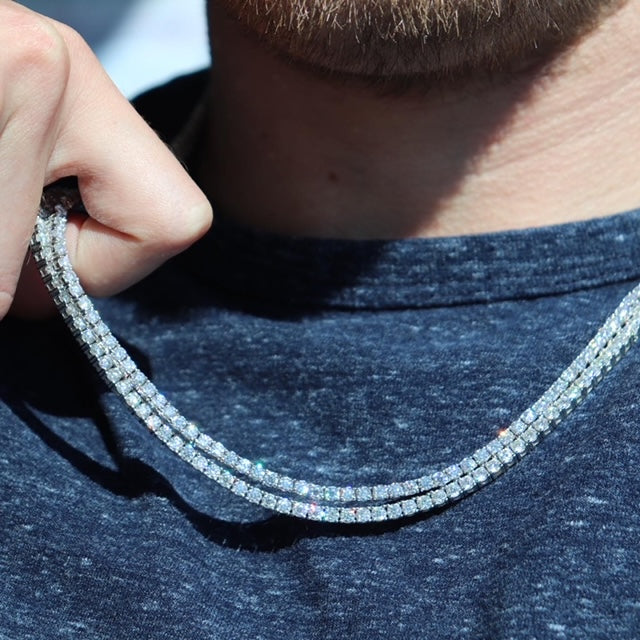 moissanite diamond tennis chain