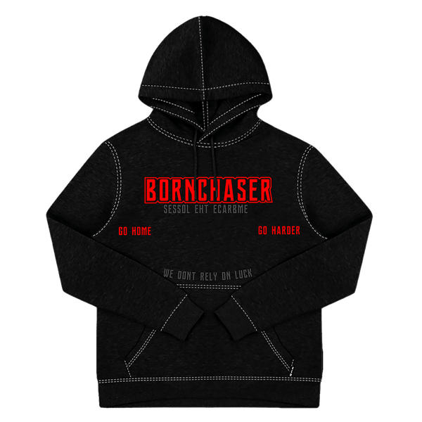 Go Home Or Go Harder Hoodie - Black/Red