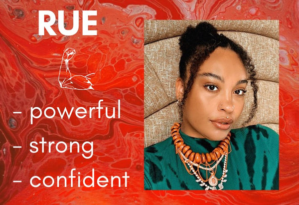DYLAN LEX Rue necklace: powerful, strong, confident