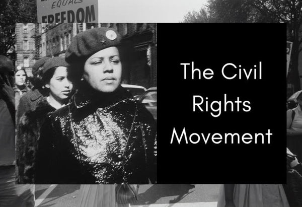The Civil Rights Movement protest and woman in hat