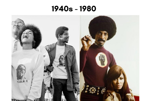1940s - 1980 Black Panther Movement activists