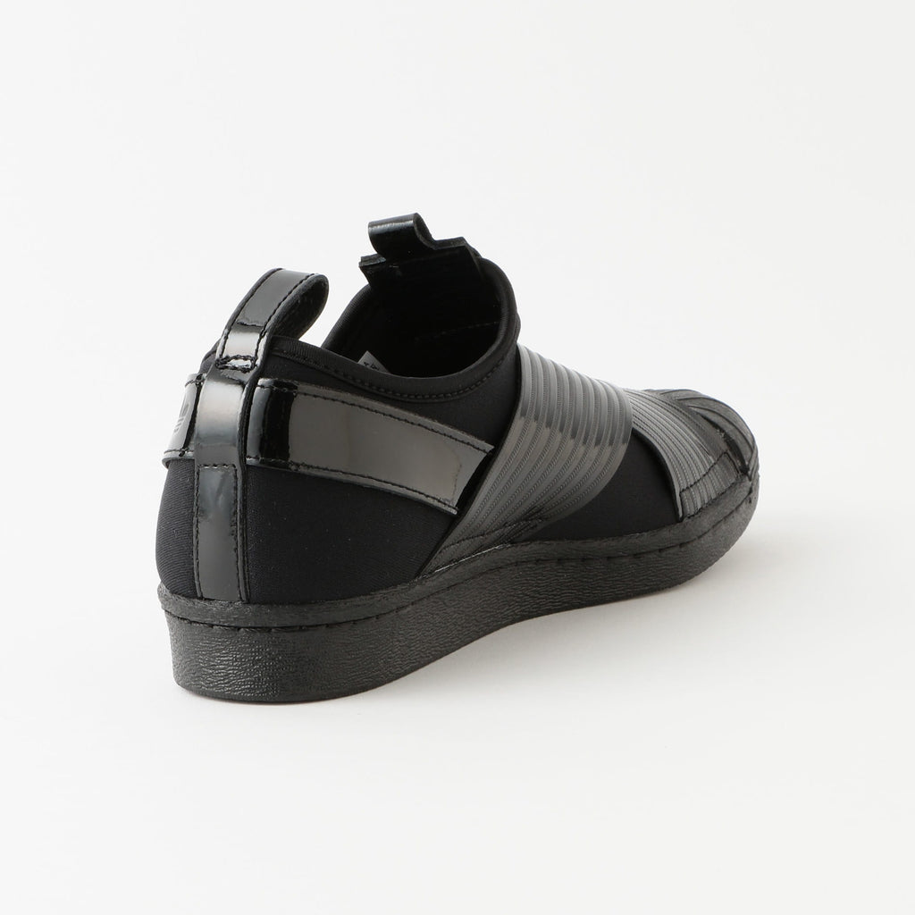 adidas slip on black women's