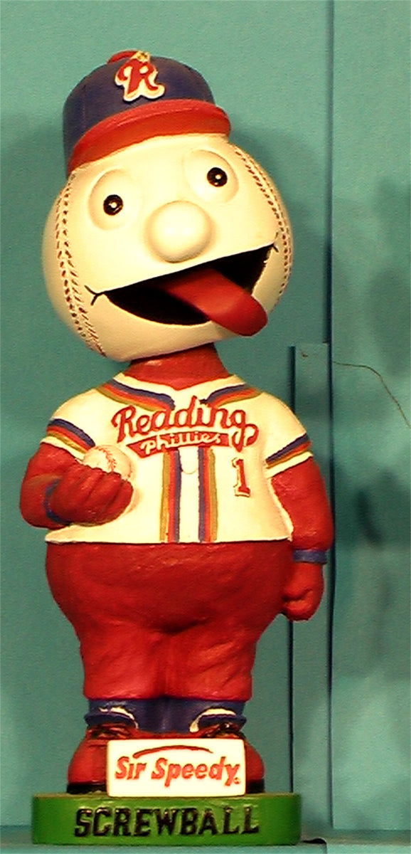 Reading Fightin Phils mascot Screwball. The Reading Fightin Phils