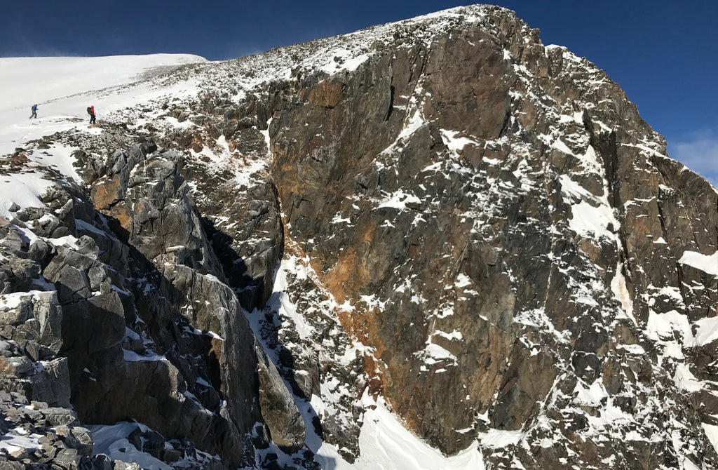 Mount quandary north face huge cliffs