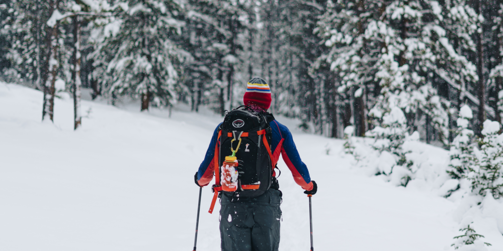 Splitboard skin track