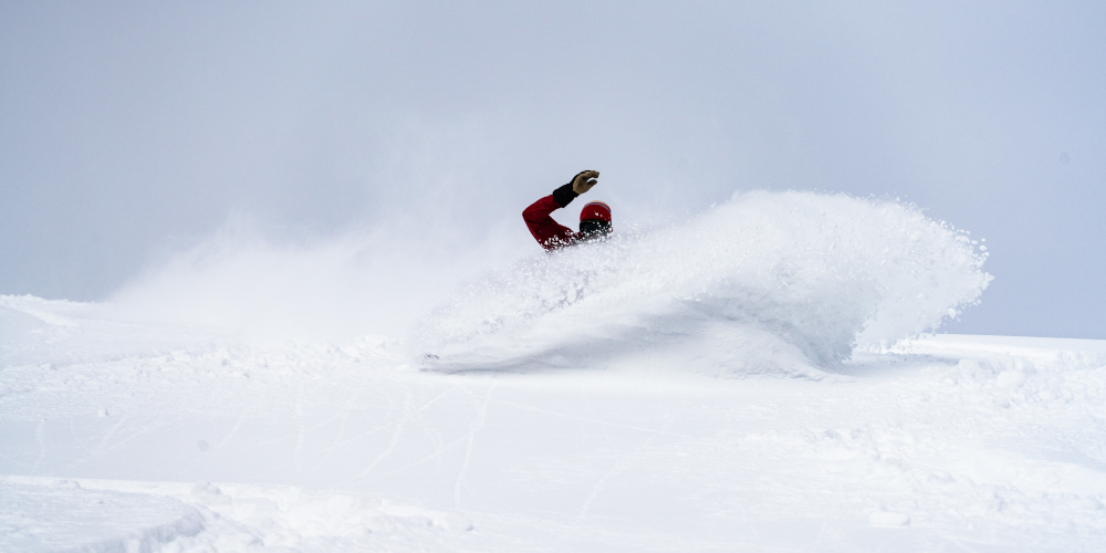 Pow splitboarding