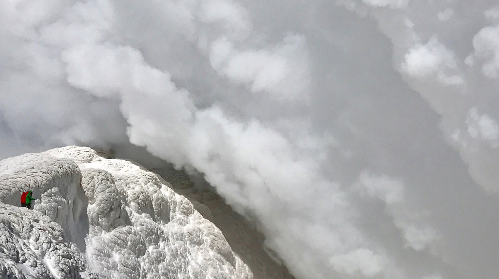 Villarrica Volcano Summit crater gas and steam