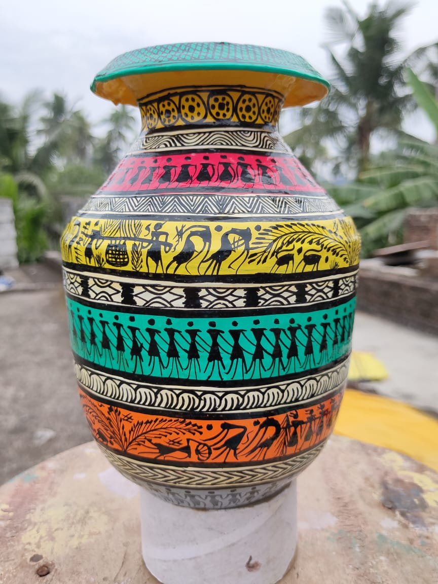 Painted Aluminium Pots – Handicrafts Galleria