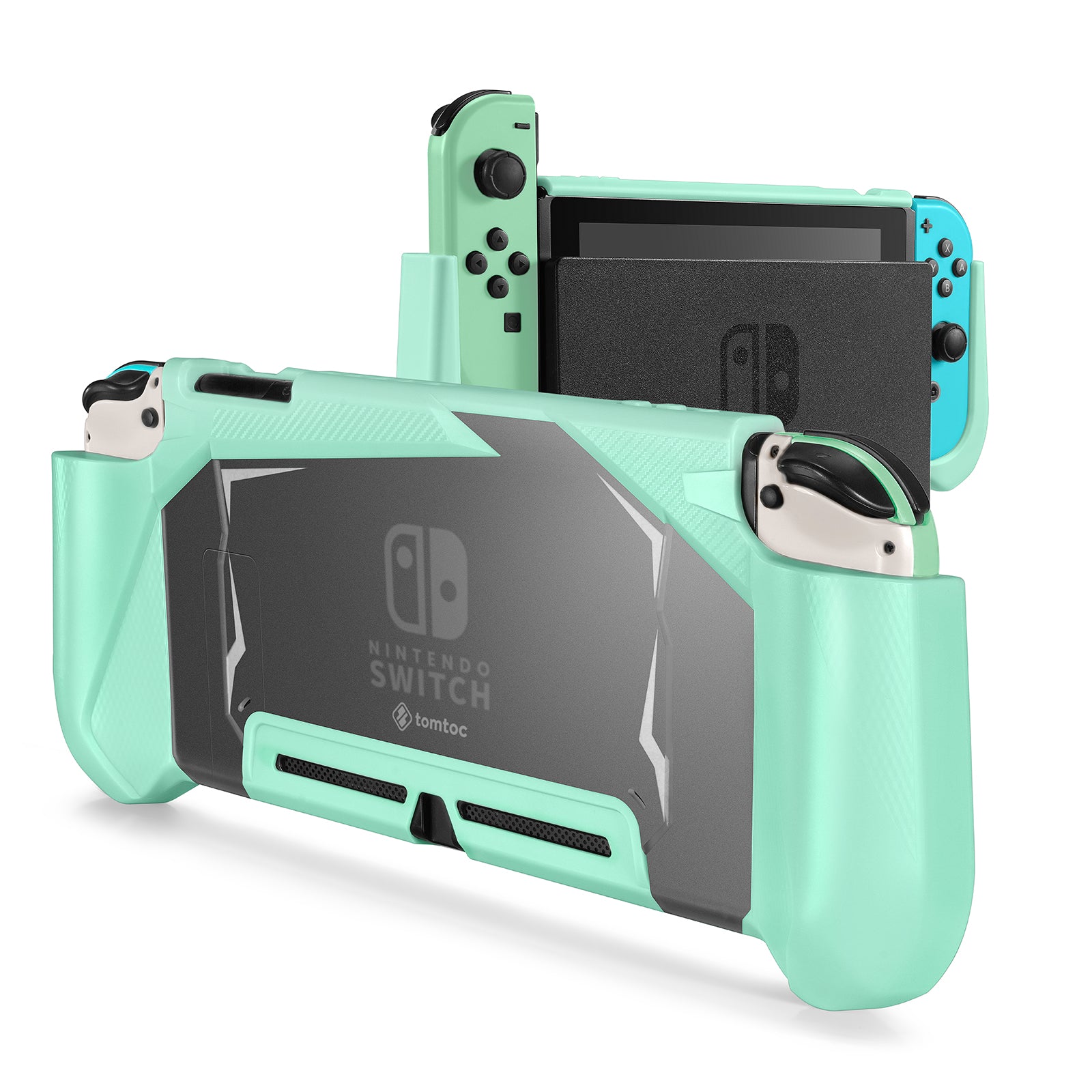 Delegeret marionet Kom forbi for at vide det TPU Dockable Grip Case for Nintendo Switch | Turquoise