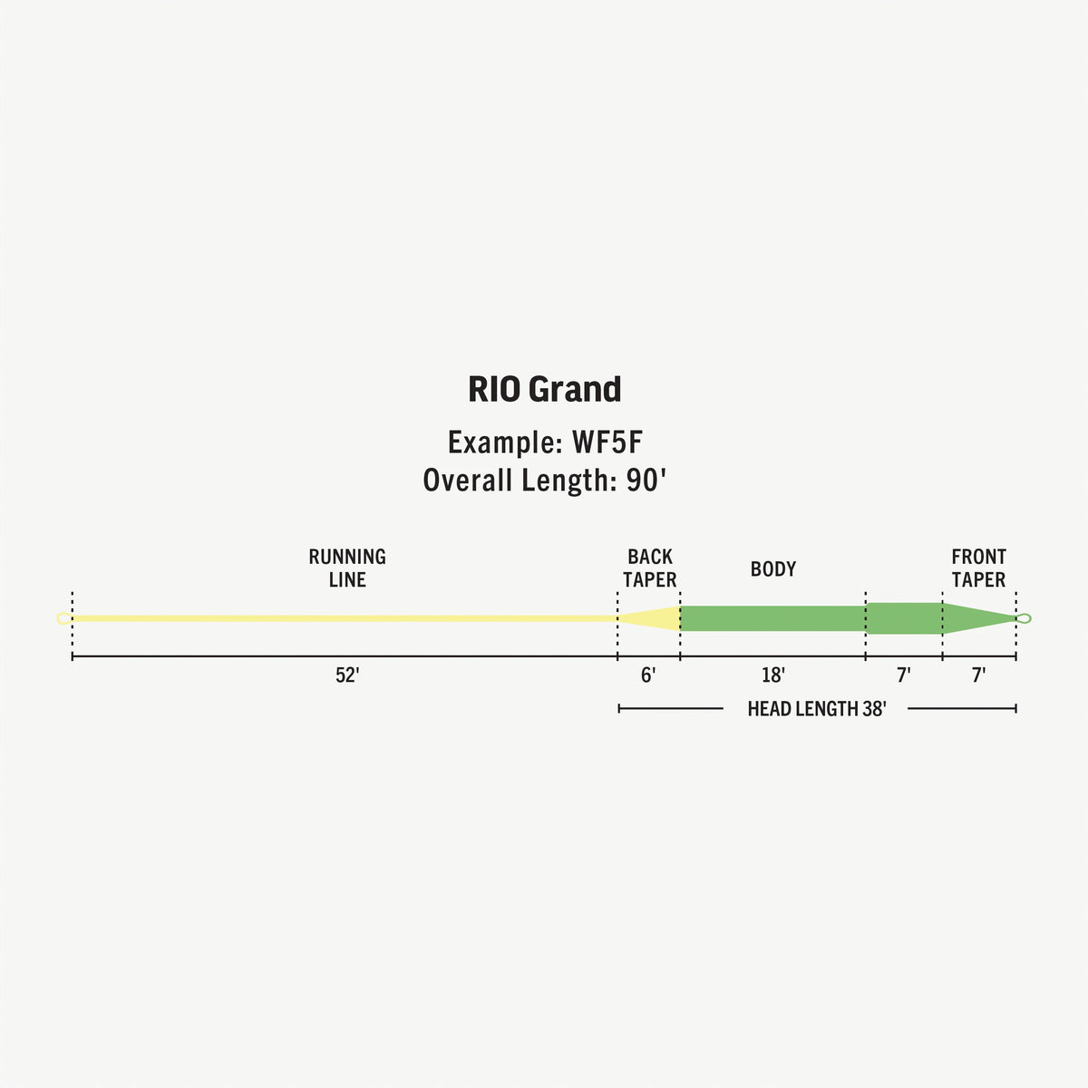 Rio Grand Wf4f Fly Line 4 WT Floating for sale online 