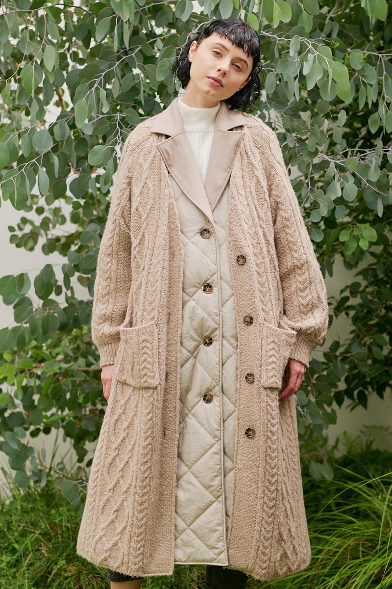 4WAY KNIT&QUILTING COAT