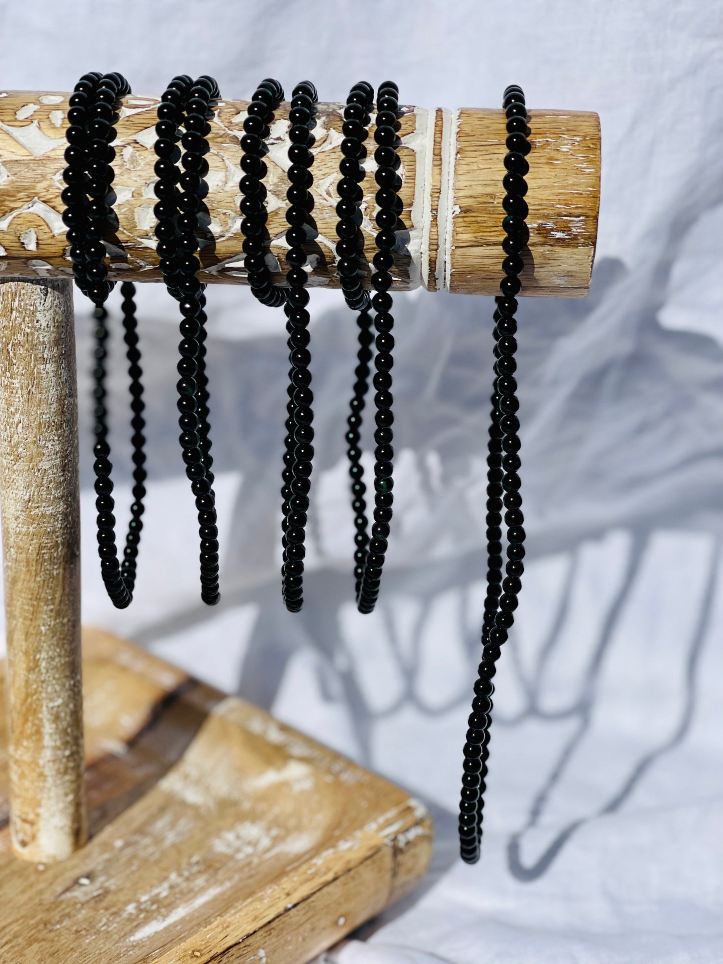 Black Obsidian Wrap Bracelet