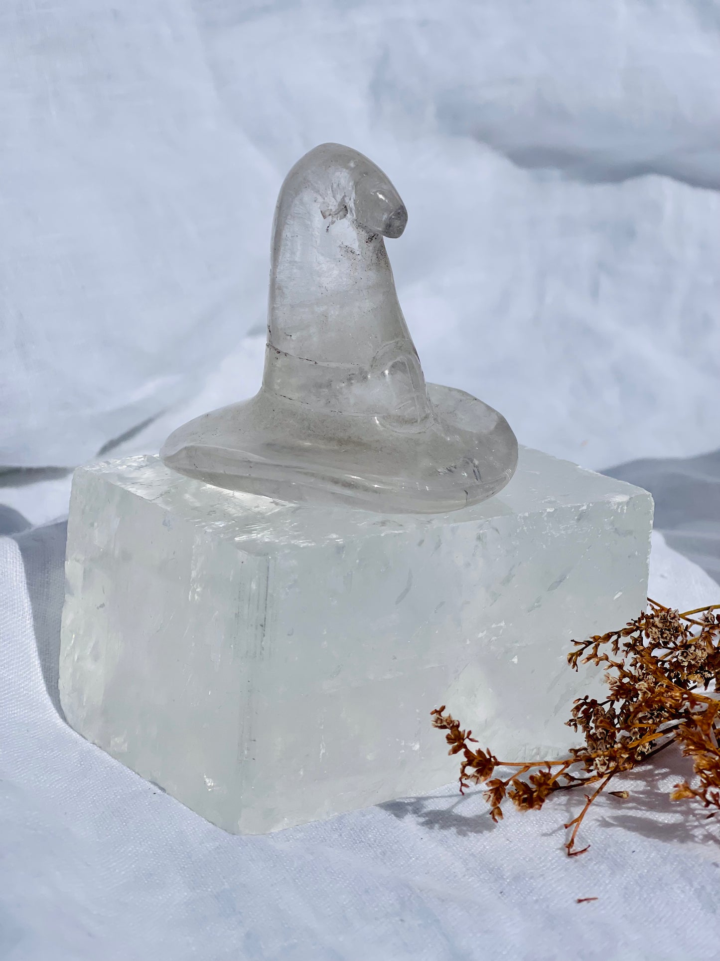 Clear Quartz Witch Hat