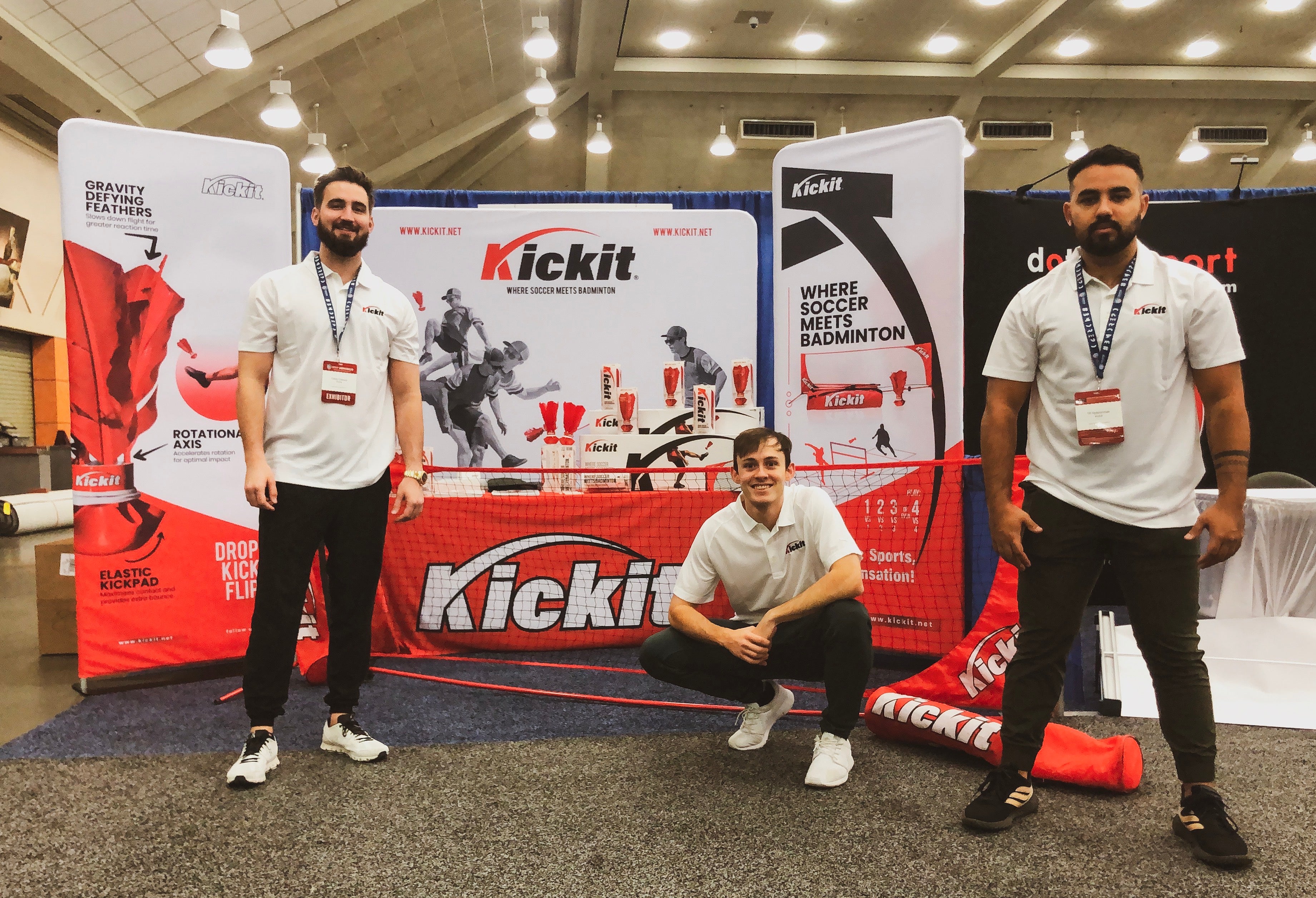 Kickit Booth at United Soccer Coaches Convention Baltimore