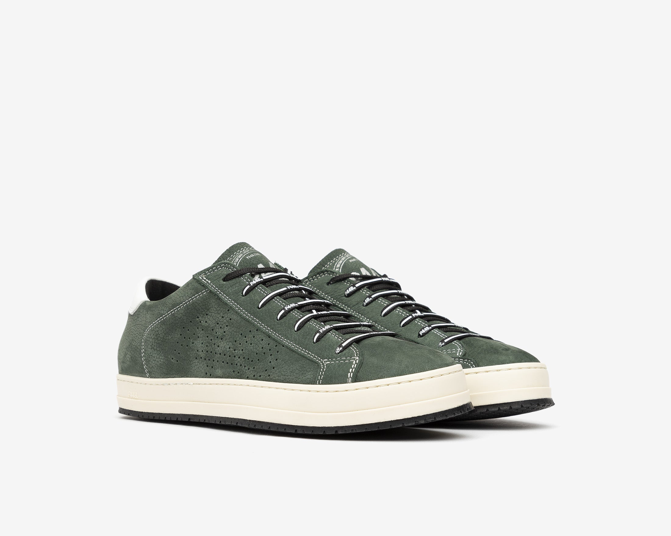 JohnV Low-Top Sneaker in Green Luxor - Side