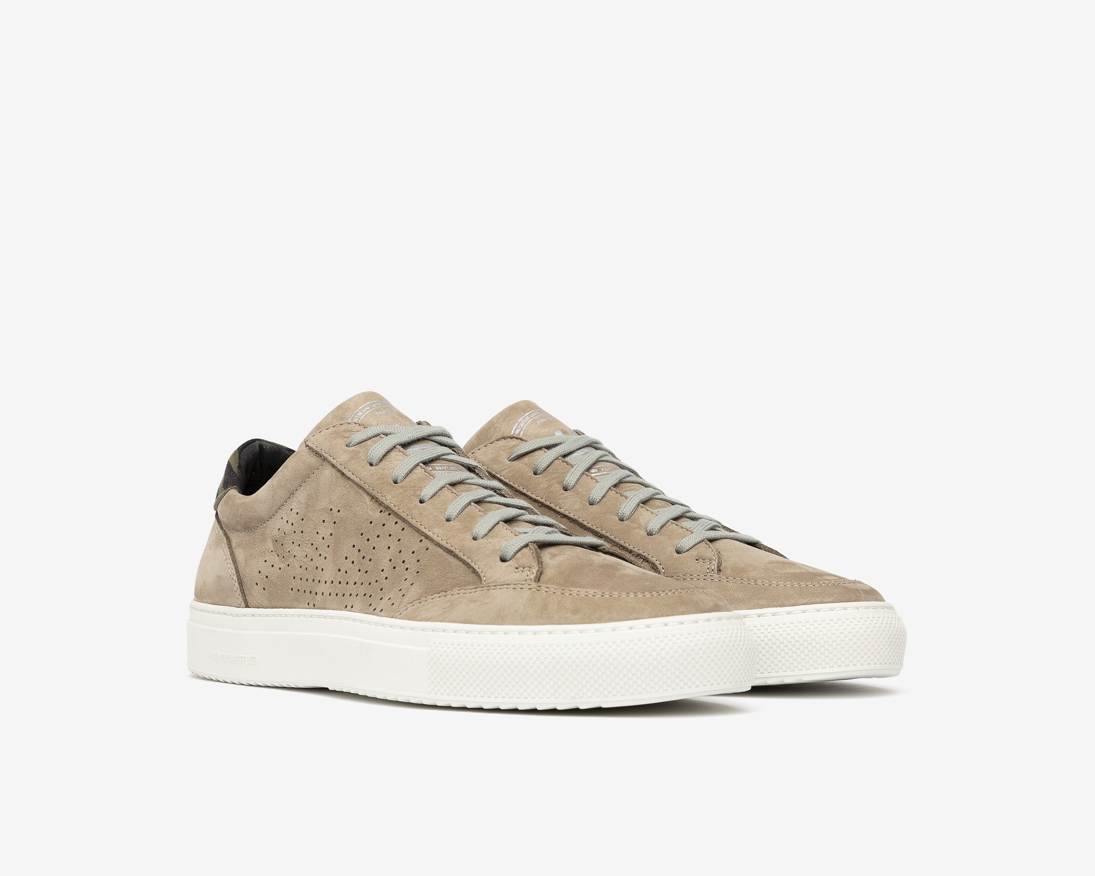 Soho Low-Top Sneaker in Gray Nab - Side