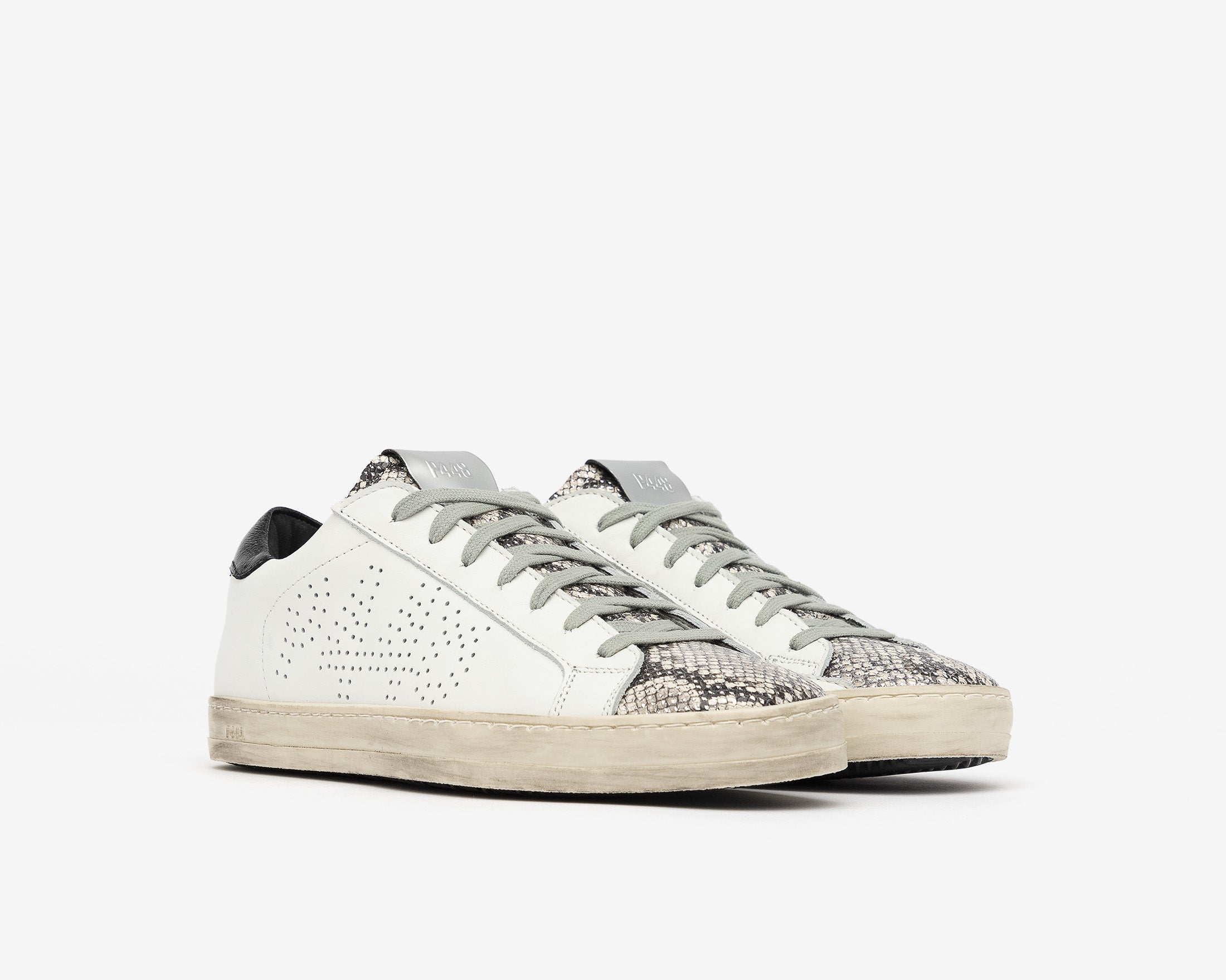 p448 silver sneakers