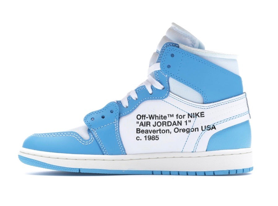 off white air jordan 1 university blue