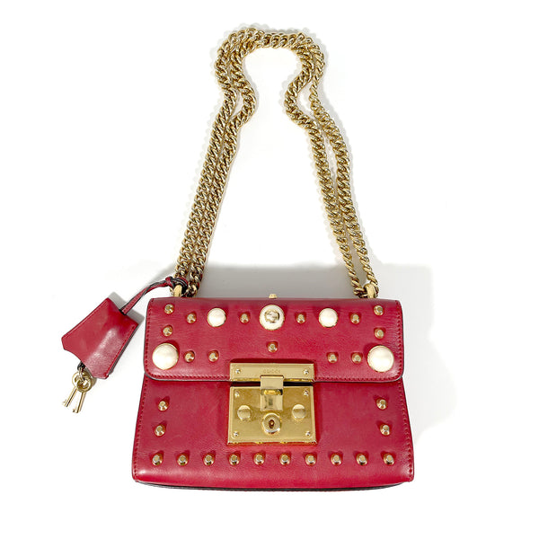 gucci padlock red