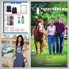 Equestrianista Maxi Dress featured in Elite Equestrian Magazine's Must-Have Style Feature