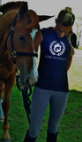 Equestrian T-Shirt with horse and crown