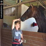 Susan Hellmann in her dressage t-shirt by Equestrianista Collection.