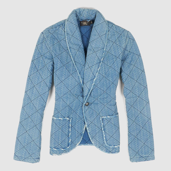 Double RL Quilted Indigo Cotton Jacket