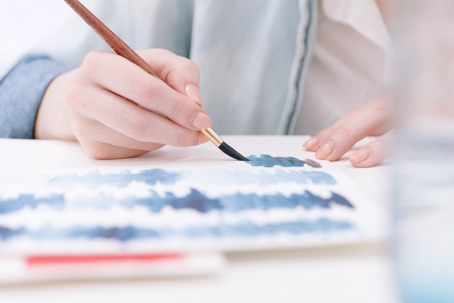 Image of person practicing watercolour 