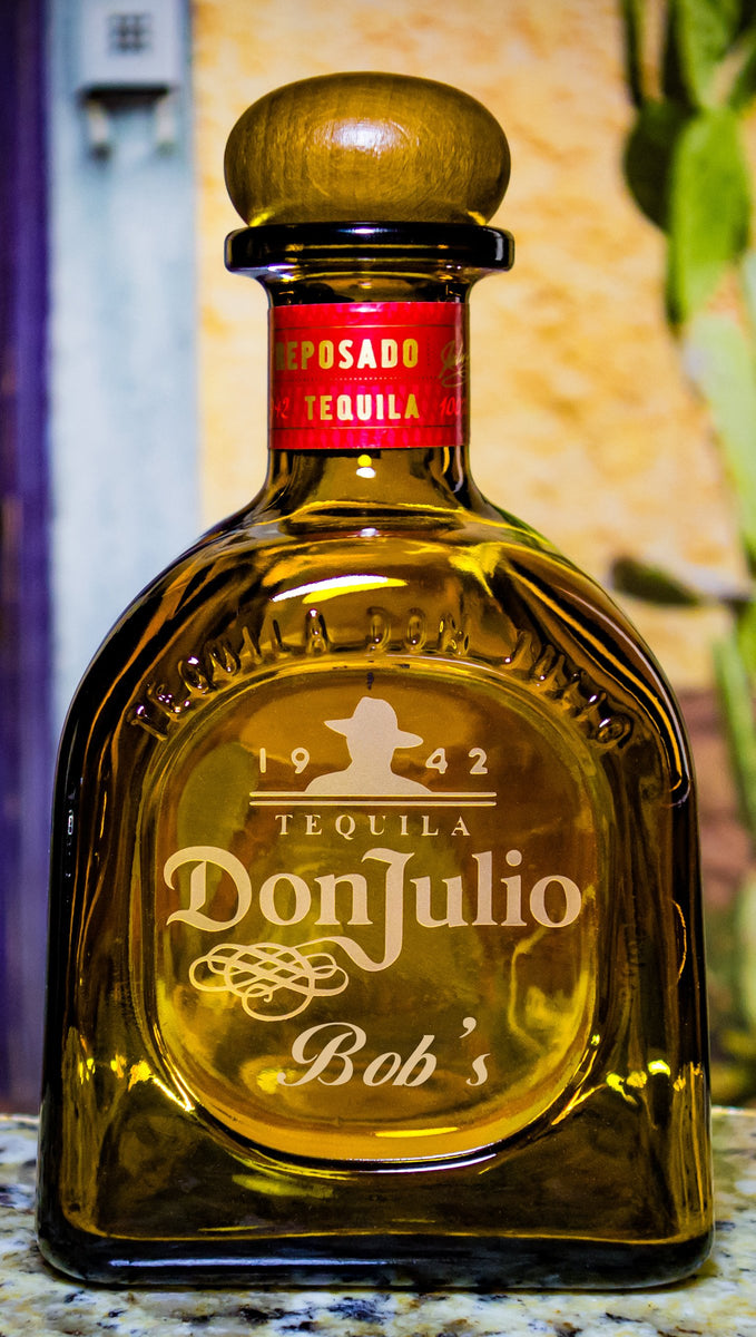 Don Julio Reposado Tequila Custom Engraved & Personalized Bottle Decan