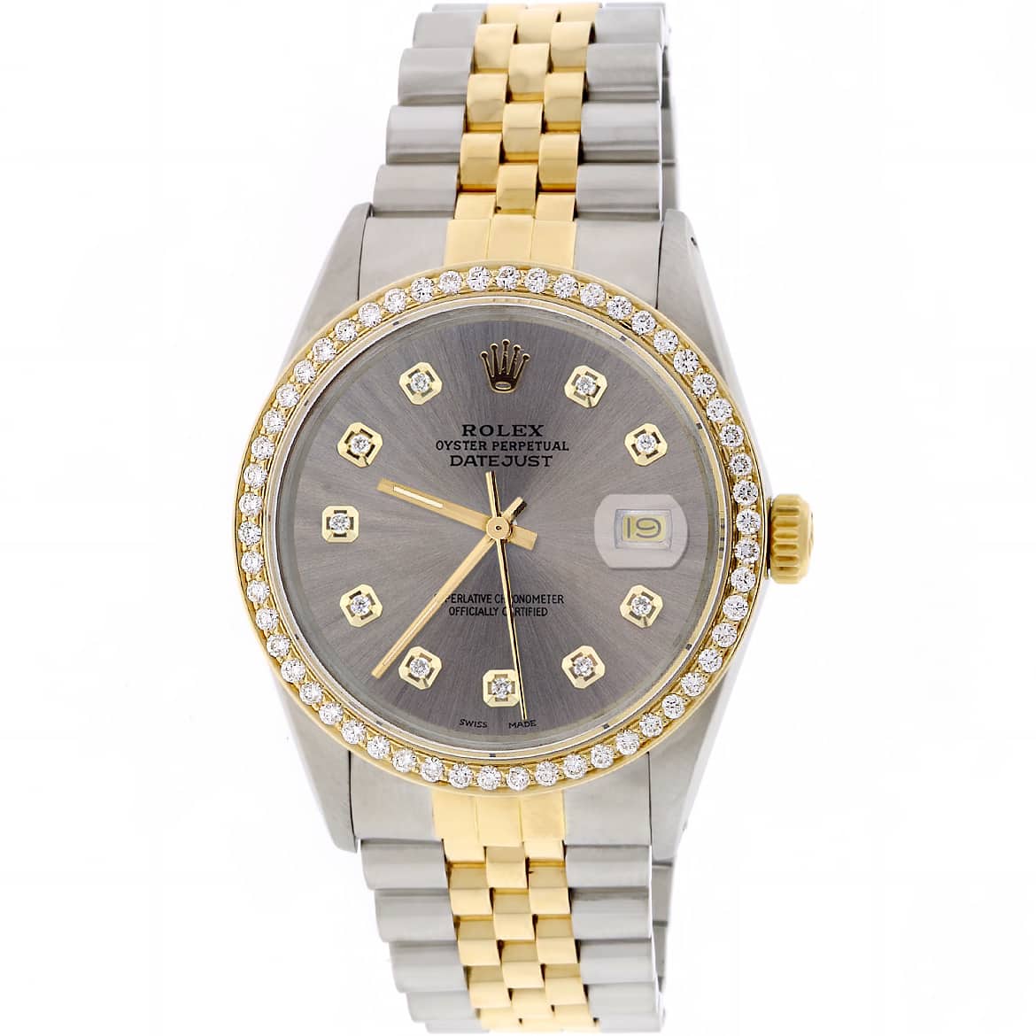 Rolex Datejust 2-Tone Gold/SS 36mm Automatic Watch with Rh
