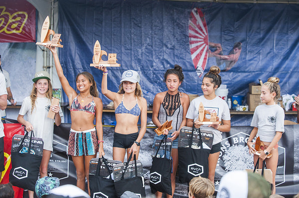 16th annual irons brother pine trees classic hanalei tamba surf company girls winners