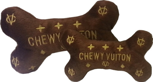 Chewy Vuiton Bone Toy – Chloe’s Cozy Collection