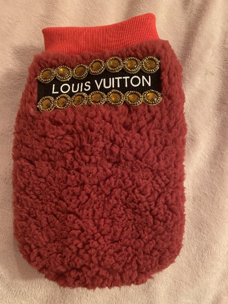 Handmade Louis Vuitton inspired cozy sherpa sweater – Chloe’s Cozy Collection