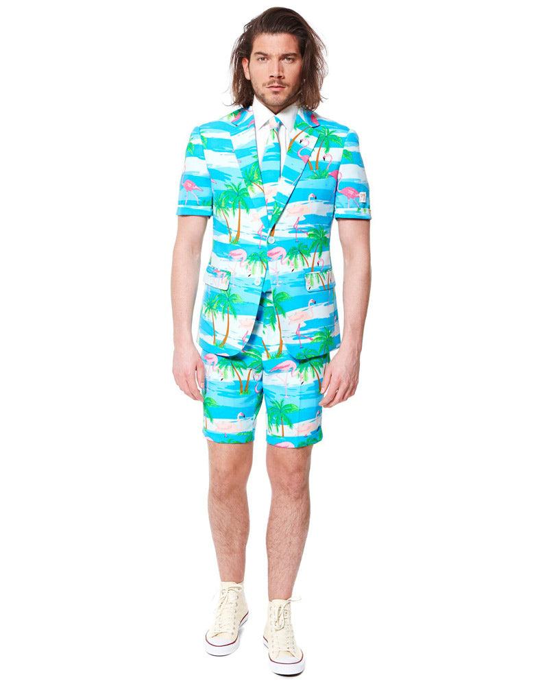 flamingo short suit