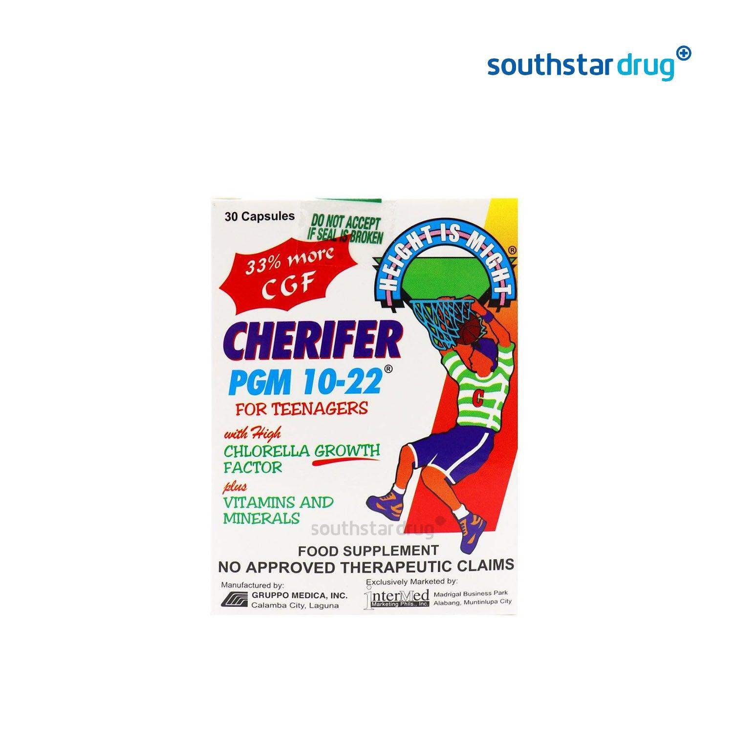 Buy Cherifer Pgm 10 22 With Cgf Capsule 30s Online Southstar Drug