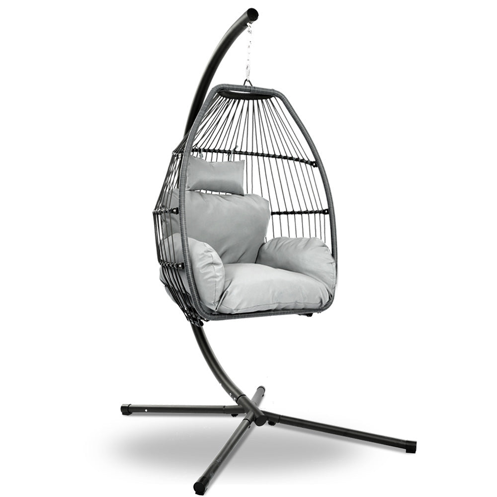 Gardeon Outdoor Furniture Egg Hammock Hanging Swing Chair Stand