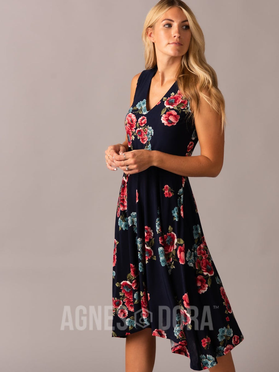 agnes and dora midi dress