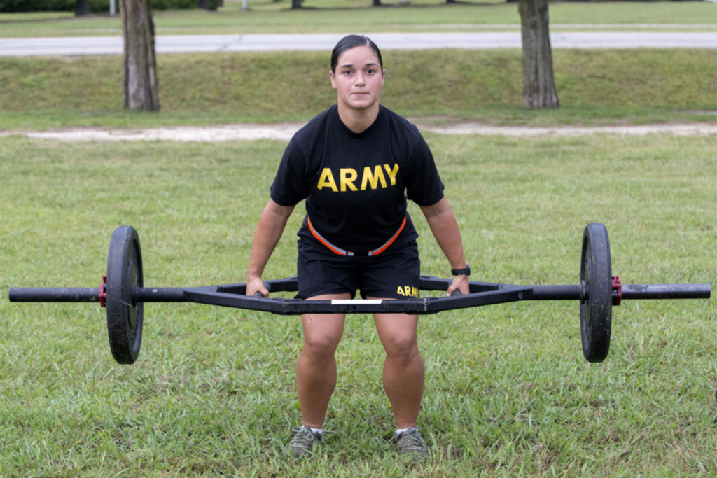 Soldier deadlifts for ACFT 
