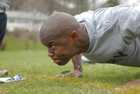 US Army Soldier doing ACFT Pushups