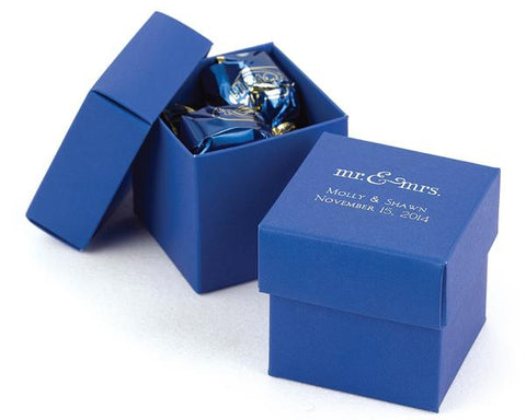 Blue Favor Boxes