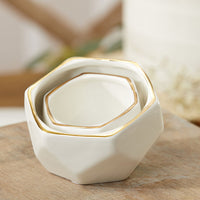 Thumbnail for Geometric Ceramic Planter - Small & Medium (Set of 2) - Alternate Image 2 | My Wedding Favors