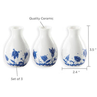 Thumbnail for Blue Willow Ceramic Bud Vase (Set of 3) - Alternate Image 6 | My Wedding Favors