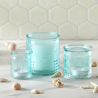 Thumbnail for Nesting Vintage Blue Glass Tea Light Holder (Set of 3) - Alternate Image 2 | My Wedding Favors