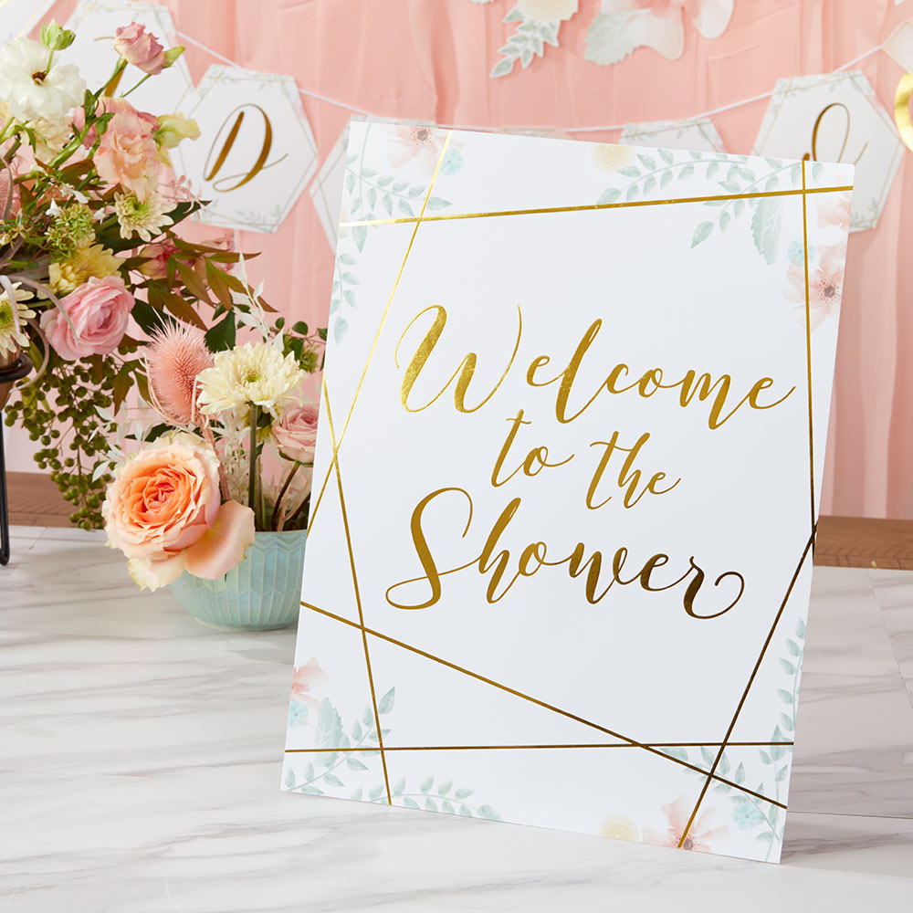 Geometric Floral Bridal Shower Kit - Alternate Image 2 | My Wedding Favors
